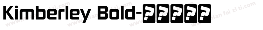 Kimberley Bold字体转换